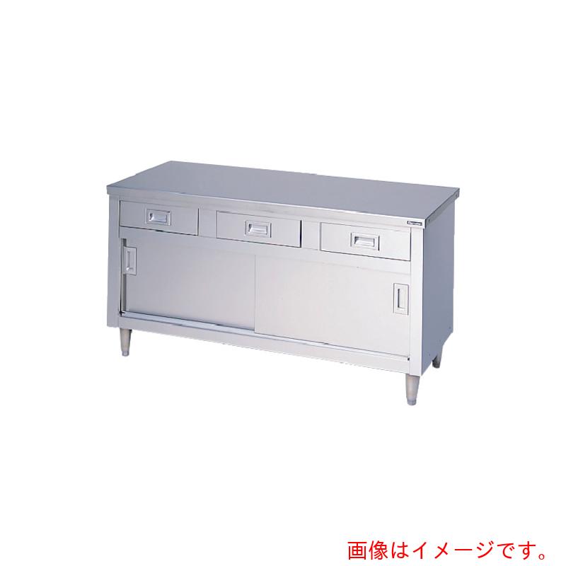 【別途送料あり】マルゼン（Maruzen）　調理台・引出引戸付　１２００×６００×８００　【品番：BHD126N】