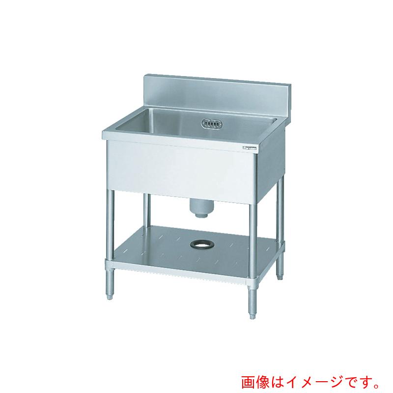 マルゼン（Maruzen） 一槽シンク４５０×４５０×８００（ホース付） 【品番：BS1-044】