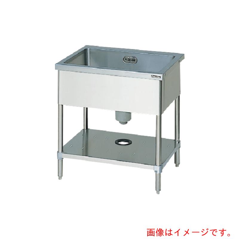 【別途送料あり】マルゼン（Maruzen）　一槽シンク　バックガードなし９５０×７５０×８００（ホース付）　【品番：BS1-097N】
