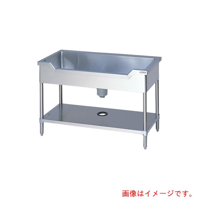 【別途送料あり】マルゼン（Maruzen）　舟型シンク　ブリームシリーズ　ステンレス（ＳＵＳ４３０）製　バックガードなし　１２００×６００×８００（ホース付）　【品番：BSF1-126N】