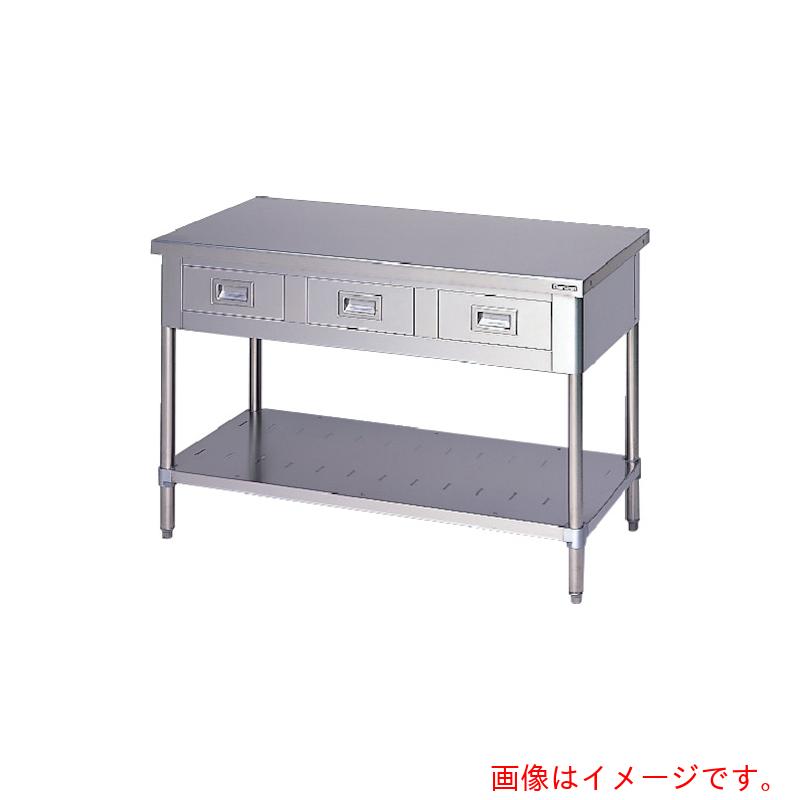 【別途貨物輸送あり】マルゼン（Maruzen） 膳立て台 抽き出しスノコ板付 【品番：BWD156N】