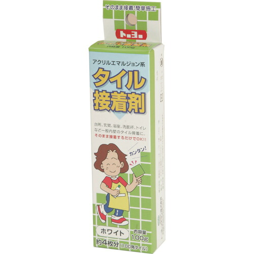 【別途送料あり】トーヨーマテラン（Matelan）　タイル接着材　ホワイト　１００ｇ　【60個】　【品番：155500】