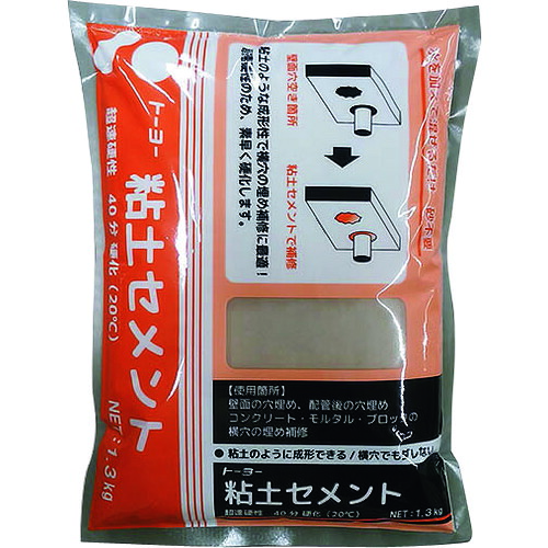 【別途送料あり】トーヨーマテラン(Matelan) 粘土セメント 1.3kg 【15個】 【品番:5242】|住設プロ 店