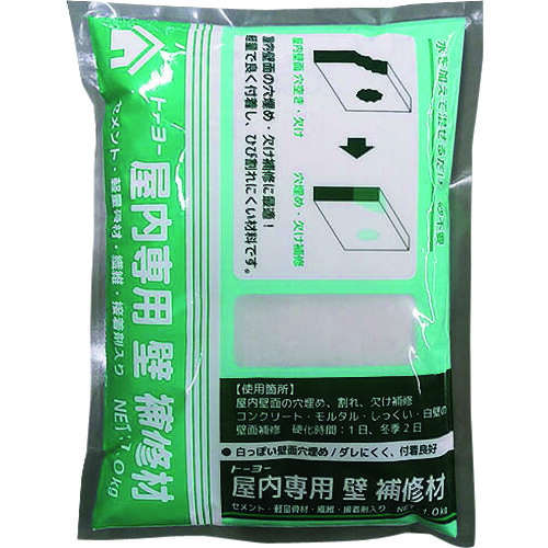 【別途貨物輸送あり】トーヨーマテラン（Matelan） 屋内専用壁取りつくろう材 １．０ｋｇ 【15個】 【品番：5247】