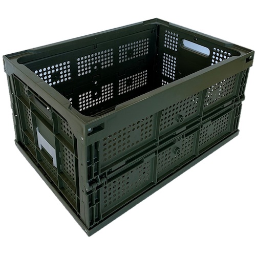 【別途貨物輸送あり】松本産業 オリコン 網目 ４０Ｌ カーキ 【2個】 【品番：40AG】