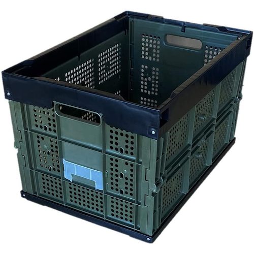 【別途貨物輸送あり】松本産業 オリコン 網目 ５０Ｌ 黒いこと／カーキ 【2個】 【品番：50ABLG】