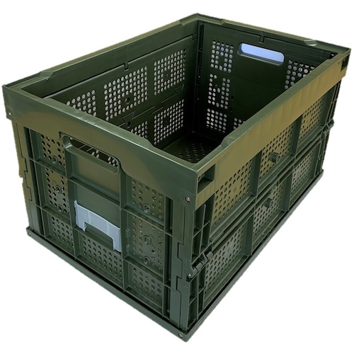 【別途貨物輸送あり】松本産業 オリコン 網目 ５０Ｌ カーキ 【2個】 【品番：50AG】