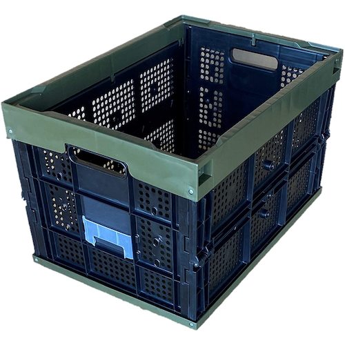 【別途貨物輸送あり】松本産業 オリコン 網目 ５０Ｌ カーキ／黒いこと 【2個】 【品番：50AGBL】