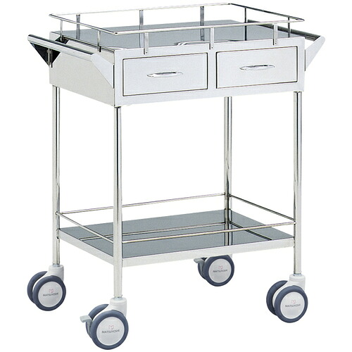 松吉医科器械　マツヨシ　回診車　引出付　０１２３１００１　【品番：01231001】｜住設プロ　店
