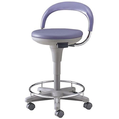 松吉医科器械　マツヨシ　ナースチェア　背付　２１６００５００　ブルー　【品番：2160050002】｜住設プロ　店