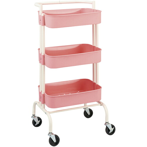 松吉医科器械　マツヨシ　３段バスケットワゴン　２４７８８３００　【品番：24788300】｜住設プロ　店