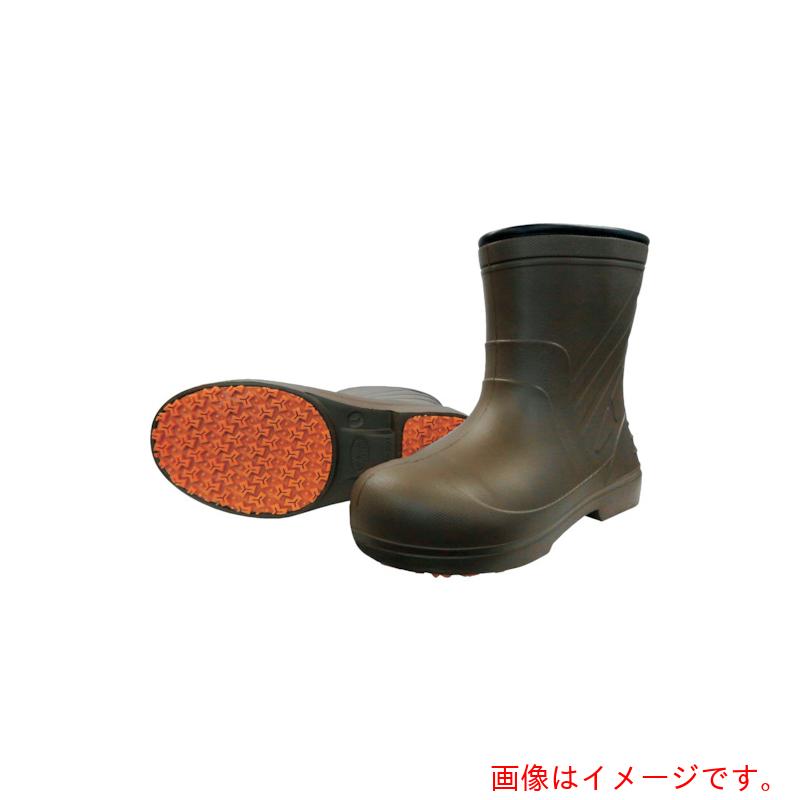 喜多（KITA）　柔らかいＥＶＡラバー安全ショートブーツ　ＫＲ７０５０　ブラウン　Ｍ（２４．５～２５．０）　【品番：KR7050-BR-M】