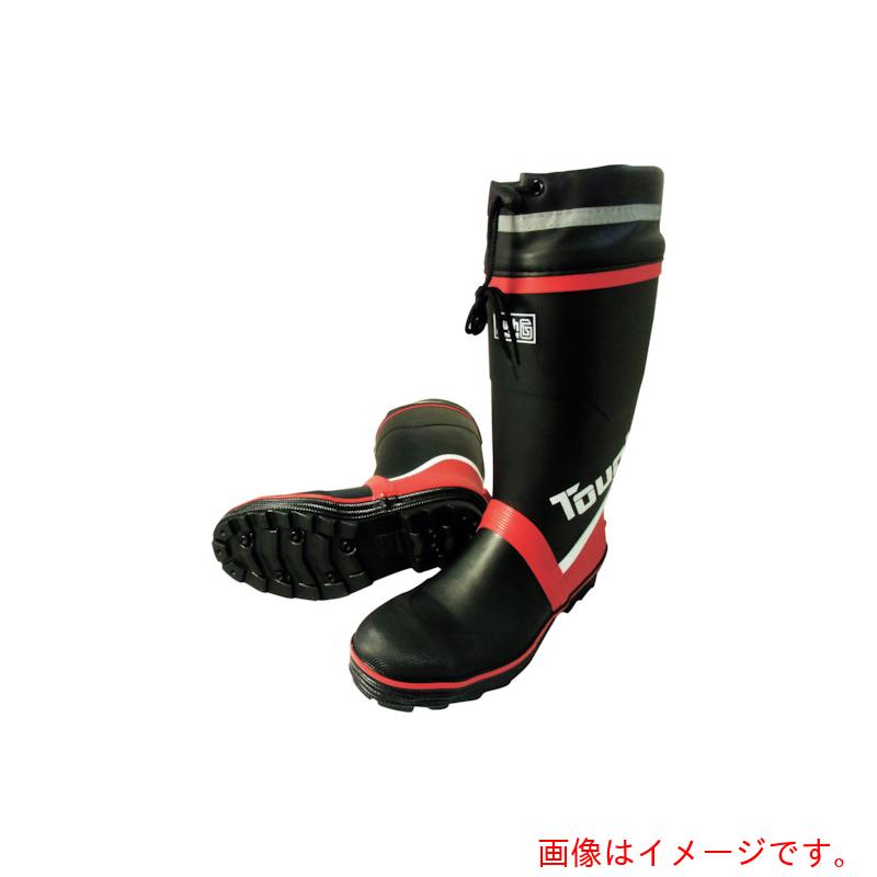 喜多（KITA）　糸入り安全ゴム長靴（カバー付）　ＫＲ７２７０　ブラック　Ｍ（２４．５～２５．０）　【品番：KR7270-BK-M】
