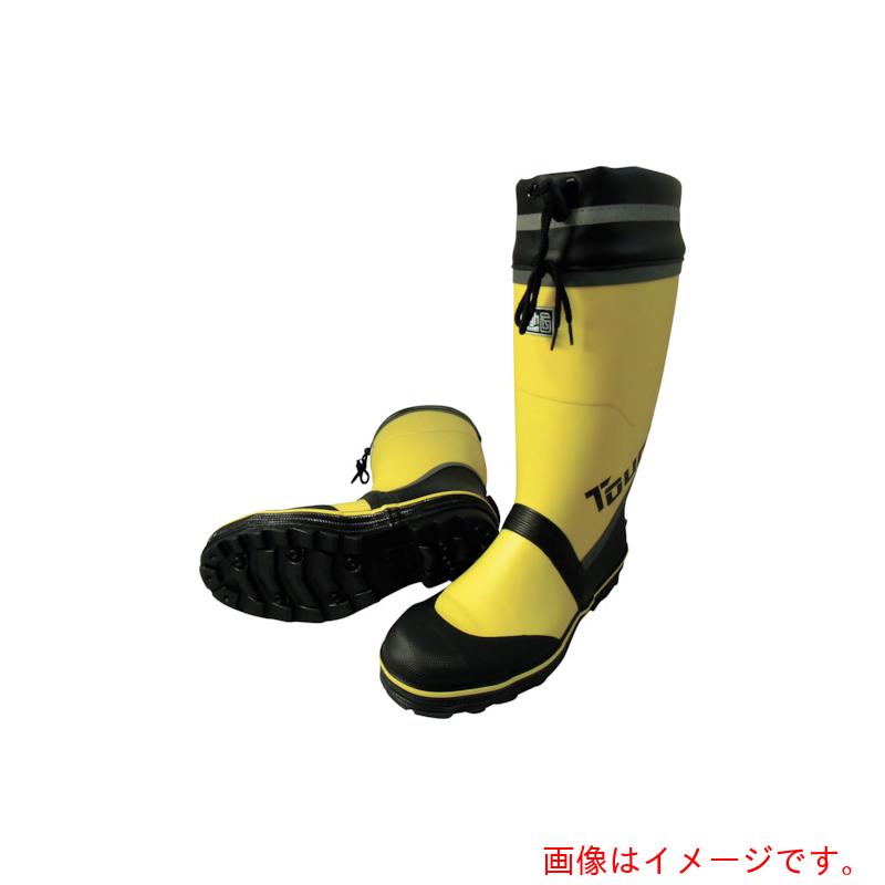 喜多（KITA）　糸入り安全ゴム長靴（カバー付）　ＫＲ７２７０　イエロー　Ｍ（２４．５～２５．０）　【品番：KR7270-YEL-M】