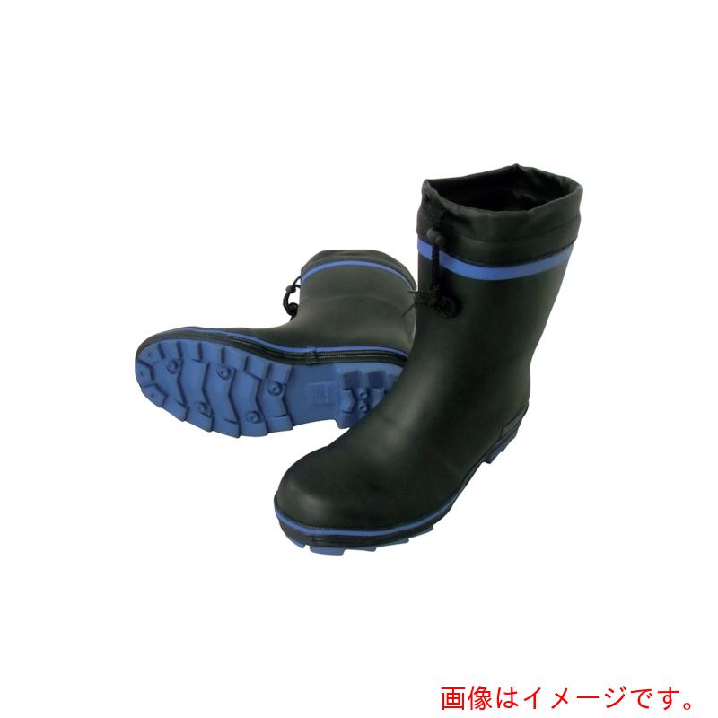喜多（KITA）　安全ショートゴム長靴（カバー付）　ＫＲ７３１０　ブルー　ＬＬ（２６．５～２７．０）　【品番：KR7310-BLU-LL】