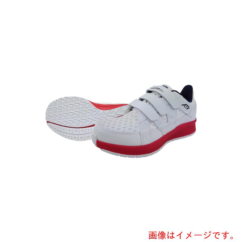 喜多（KITA）　メッシュローカットマジックセーフティスニーカー　制菌・消臭　ＭＧ５７６０　ホワイト　２５．０　【品番：MG5760-WH-25.0】