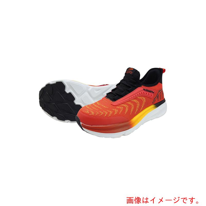 喜多（KITA）　安全スニーカー　セーフティスニーカー　疲れにくい厚底クッション　制菌・消臭　オレンジ　２６．５　【品番：MG5770-ORA-26.5】