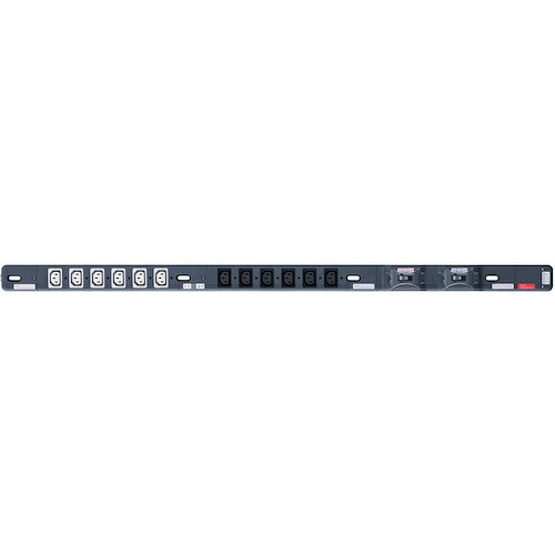 明工社（M.K.S.） ３０Ａ ２００Ｖ差し込み赤ちょうちん （Ｃ１３×１２） ２０Ａ安全性のあるブレーカ×２（Ｃ１３×６コ口 ２分かれ出る） 【品番：ME8709】