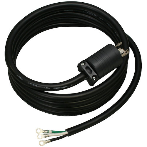 明工社（M.K.S.）　ＦＭコンセントバー用電源コード　Ｓ&minus;ＶＣＴ３．５［［ｍｍ２］］　　３ｍ　Ｌ５&minus;２０Ｐ付　【品番：MH9053T3】｜住設プロ　店