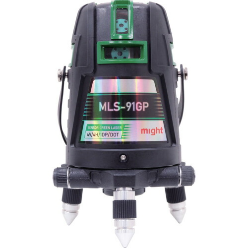 【別途貨物輸送あり】マイト産業（might） ダイレクトグリーンレーザー マイティライン本体（ＭＬＳ－９１ＧＰ）＋受光器（ＭＫ－４０４Ｇ）仕掛ける 【品番：MLS-91GP-R】