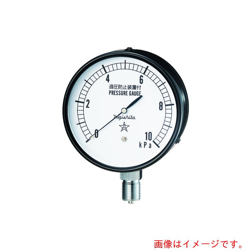 右下精器製造　微圧計　圧力レンジ０～１０ｋＰａ　接続部サイズＧ３／８Ｂ　【品番：CA411-211-10KPA】