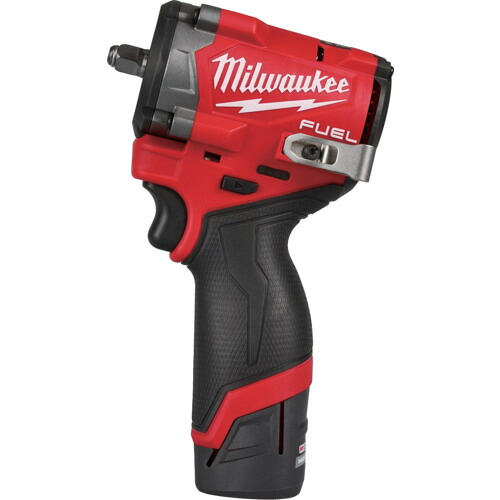 Milwaukee Tool　Ｍ１２　ＦＵＥＬ　３／８インチ５４２Ｎｍインパクトレンチ　５．０ＡＨ　＆　２．５ＡＨ　キット　【品番：M12 FIW2F38-5252X JP】