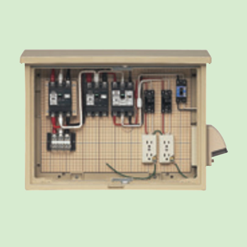 未来工業　屋外電力用仮設ボックス（主、中継回路・末端路用）　【品番：16A-M2CV6TB】