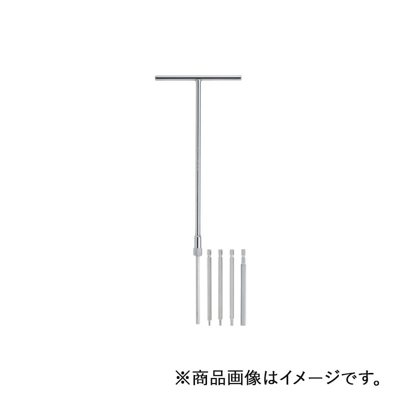 水戸工機　ミトロイ　T型ホローレンチ 差替式 本体100mm・差替ビット100mm 5本セット　【品番：THC-100-100S】