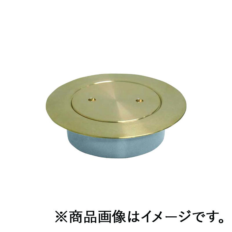 ミヤコ　ツバ付掃除口 メッキ無 100　【品番：MK132FWMN_100】