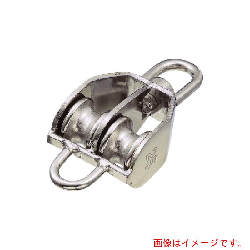 水本機械類製造所 シンブル ステンレス鋼 豆立ちはだかる ２車 ベケ付 準拠集団当て嵌める掛け目１６０ｋｇ 【品番：MBK-38W】
