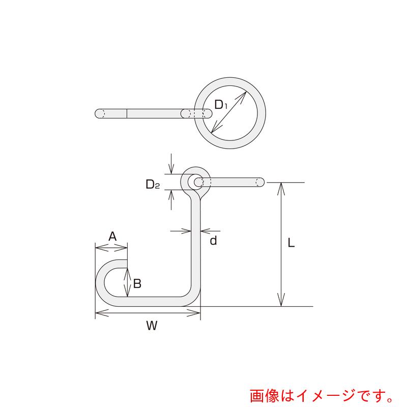 水本機械製作所　ステンレス　係船環ＭＬ型　リング内径１２０ｍｍ　【品番：ML-16】