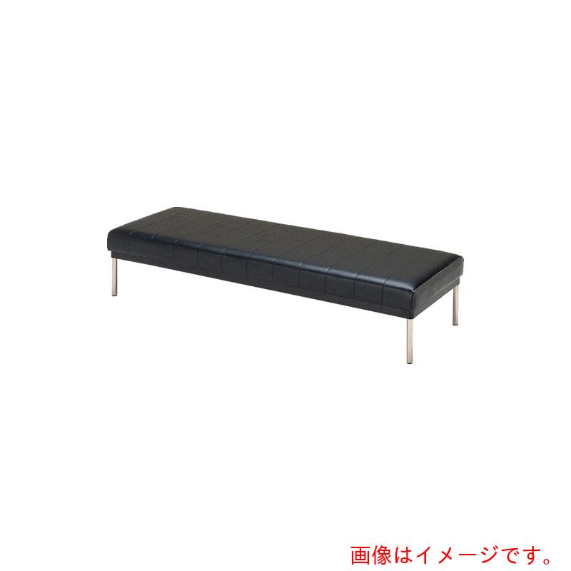 【別途送料あり】ミズノ　ロビーチェア　背無し　黒　黒　【品番：MC-425】
