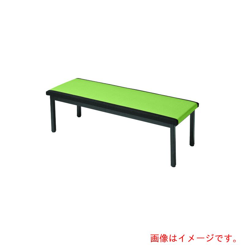 【別途送料あり】ミズノ　ベンチ　樹脂タタミベンチ　背なしタイプ　グリーン　【品番：TRM-1500-JUS】