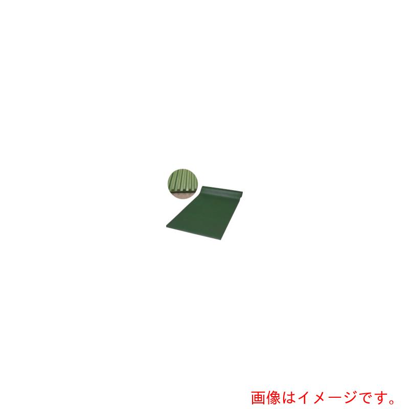 【別途貨物輸送あり】ミヅシマ産業 筋入り口・入口天然ゴム長引っ敷き ３粍Ｘ１．２ｍＸ２０ｍ 緑であること 緑 【品番：NO410-044】