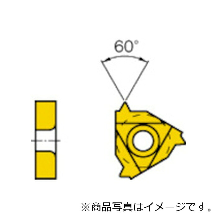 三菱マテリアル 三菱 ＭＭＴ続きもの 外径ねじ切り工業 ＭＭＴＥ働き口用 ＰＶＤ上塗り 全面摩滅形挟みいれる ＶＰ１０ＭＦ 【5個】 【品番：MMT16ER100ISO】