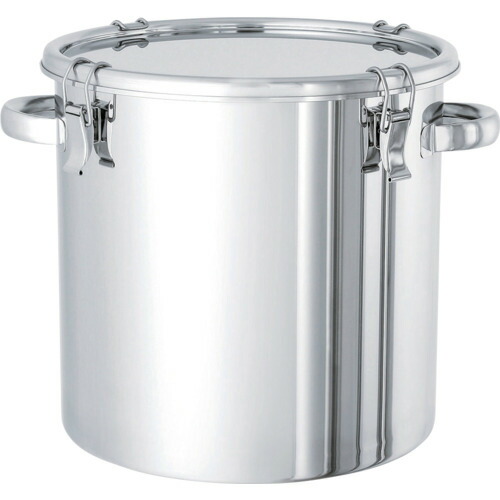 MONOVATE ステンレス鋼貯蔵タンク つかみ取るゼムクリップ式密閉貯蔵タンク（フタ付） ３６Ｌ 【品番：CTH-36】