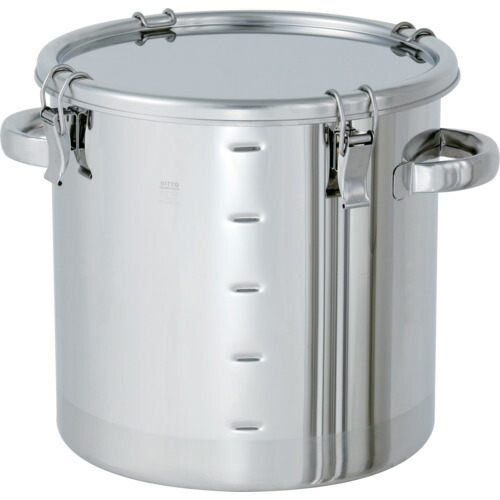 MONOVATE　ステンレス密閉容器　目盛付（クリップ式／ＣＲ）　４５Ｌ　【品番：CTH-M-39/PCA】