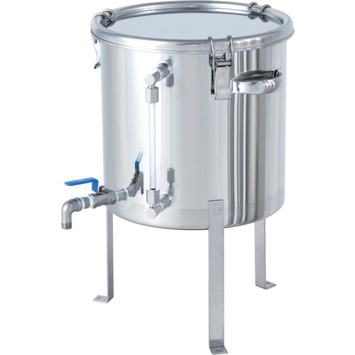 MONOVATE 気泡管水準器計・弁膜付密閉容れもの 脚付 ２５Ｌ 【品番：CTHV-LV-FL-33】