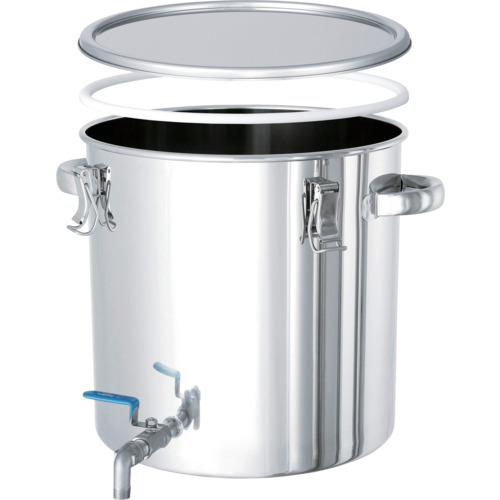 MONOVATE PTFEパッキン・ボールバルブ付密閉容器 7L 【品番:CTHV-PTFE-21】|住設プロ 店