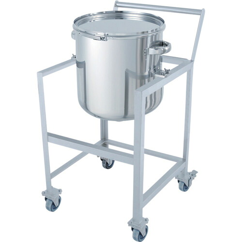【別途貨物輸送あり】MONOVATE 鏡板型ダンス楽隊式密閉入れもの ３５Ｌ 架台付（手持ち部分・蓋置付） 【品番：DT-CTL-ASCC-36】