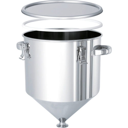 MONOVATE ホッパー型 ＰＴＦＥパッキン付密閉入れもの １５Ｌ 【品番：HT-CTH-PTFE-27】