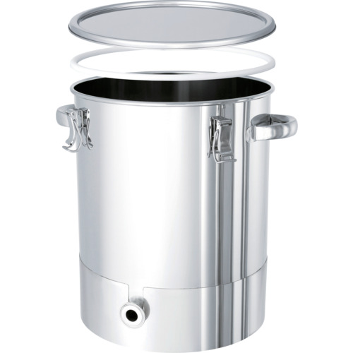 MONOVATE　ＰＴＦＥパッキン付底部勾配型密閉容器　２０Ｌ　【品番：KTT-CTH-PTFE-30】