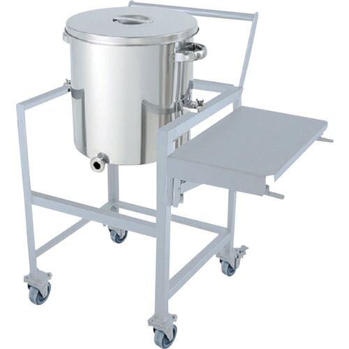 【別途貨物輸送あり】MONOVATE 片テーパー型汎用容れもの ４５Ｌ 架台付（進め方台・手持ち部分・蓋置付） 【品番：KTT-ST-ASCA-39】