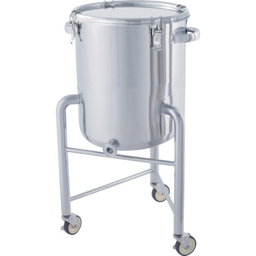 【別途送料あり】MONOVATE　片テーパー急傾斜型密閉容器　脚付　クリップ式　４５Ｌ　【品番：KTTX-CTH-L-39】