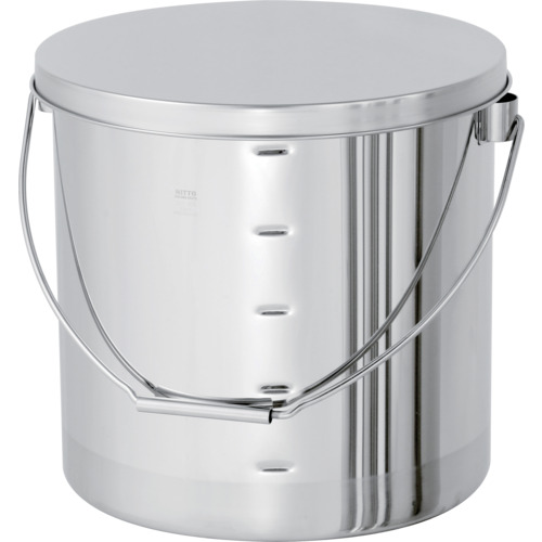 MONOVATE　吊り下げ式ステンレス汎用容器　目盛付（ヒラ蓋）　７Ｌ　【品番：STB-M-21/HF】