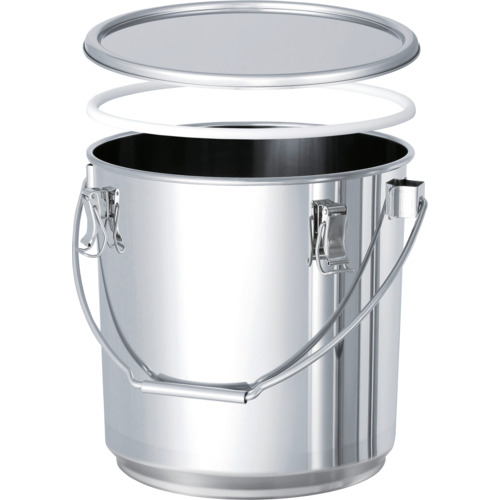 MONOVATE　ＰＴＦＥパッキン付テーパー型積み重ね式吊下げ容器　１０Ｌ　【品番：TP-CTB-STA-PTFE-24】