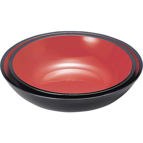 エムテートリマツ　こね鉢黒内朱尺８　４５０２２２７０　【品番：010814007】