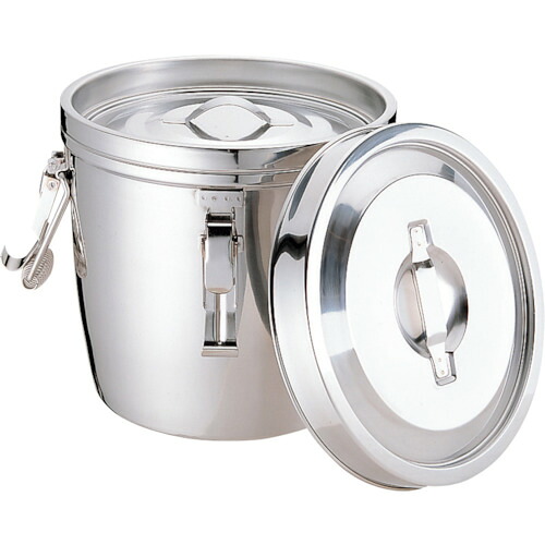エムテートリマツ MT18-8二重汁食缶 クリップ付 両手式 14L 【品番:012316003】