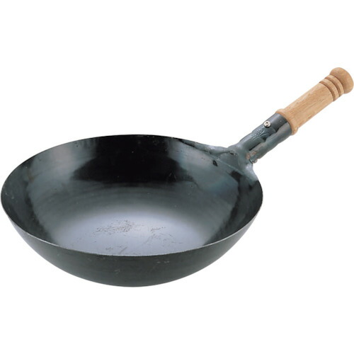 エムテートリマツ　山田　鉄打出　木柄北京鍋２４ｃｍ　【品番：029003001】