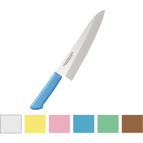 エムテートリマツ 御師匠さんまかない方抗菌洋出刃包丁ＭＣＤＫ２１０Ｍ青色２１ｃｍ 【品番：031751014】
